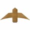 Ekena Millwork Bellingham Rough Sawn Timber Gable Bracket, Western Red Cedar, 36"W x 15"H x 4"D x 6"F, 10/12 Pitch GBW036X15X0406BEL00RWR - alternate 1
